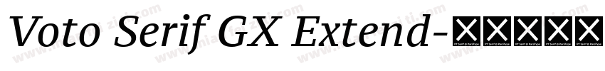 Voto Serif GX Extend字体转换
